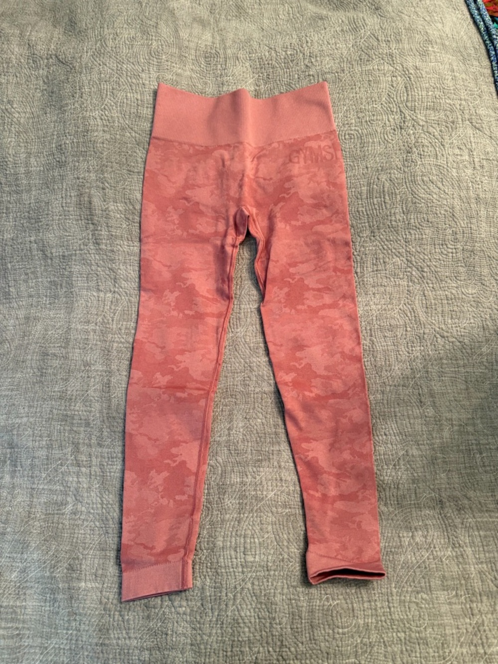 Gymshark Pink Camo Seamless Leggings